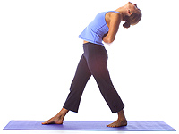 Yoga: Egyptian Step Reverse Namaste with Arch (2) 1