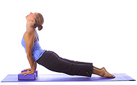 Yoga: Upward facing dog with blocks 1