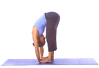 Yoga: Forward fold hands under feet stretch